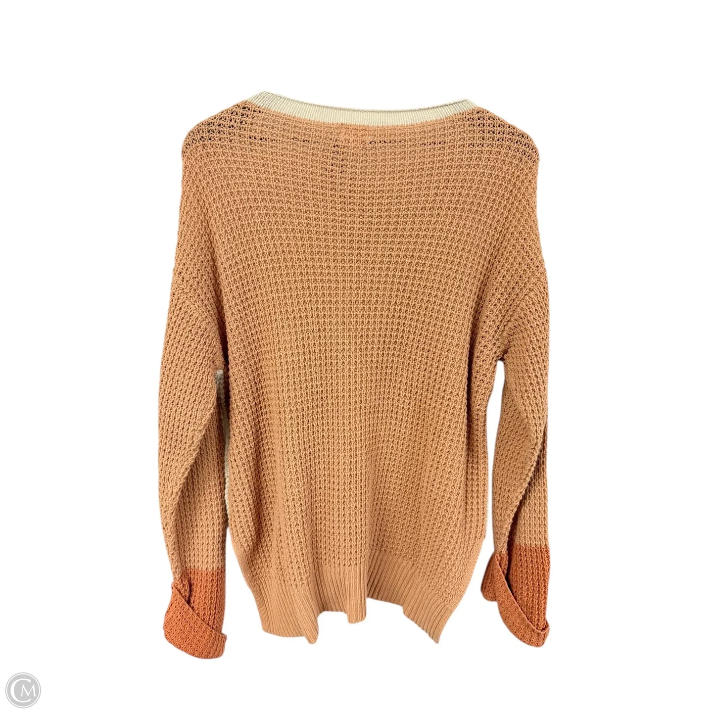 Sweater By Bke In Cream & Orange, Size: Xs