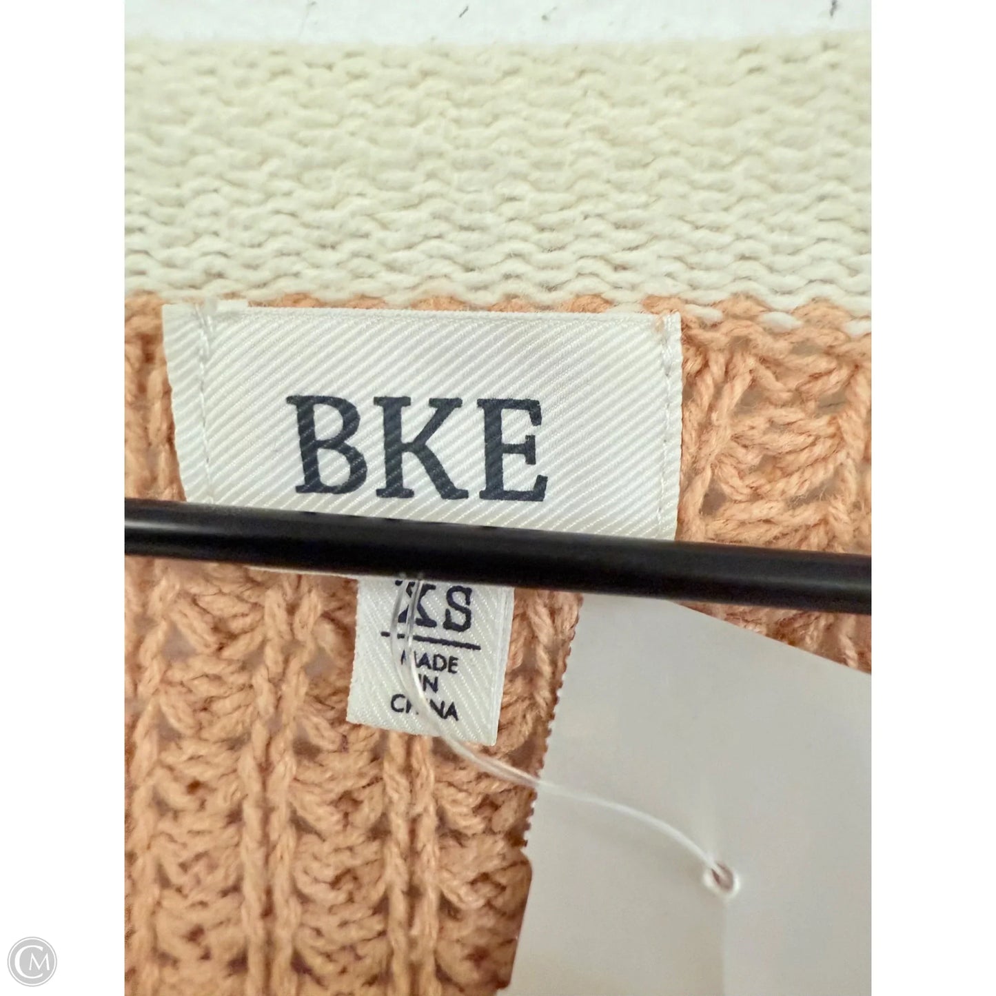 Sweater By Bke In Cream & Orange, Size: Xs