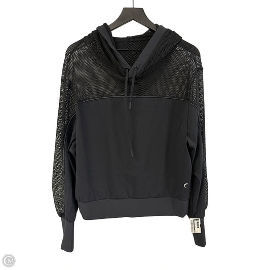 Athletic Top Long Sleeve Hoodie By Under Armour In Black, Size: L