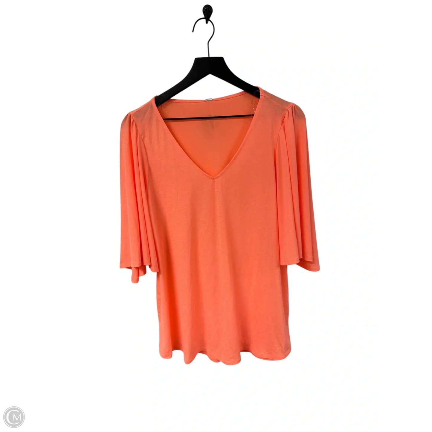 Top Short Sleeve By Clothes Mentor In Orange, Size: M