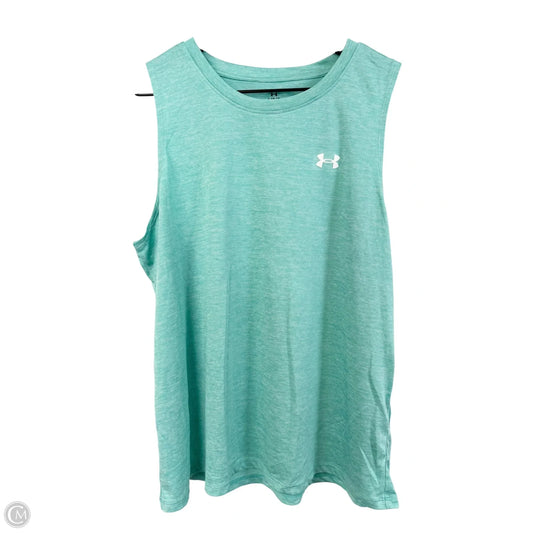 Athletic Tank Top By Under Armour In Aqua, Size: L