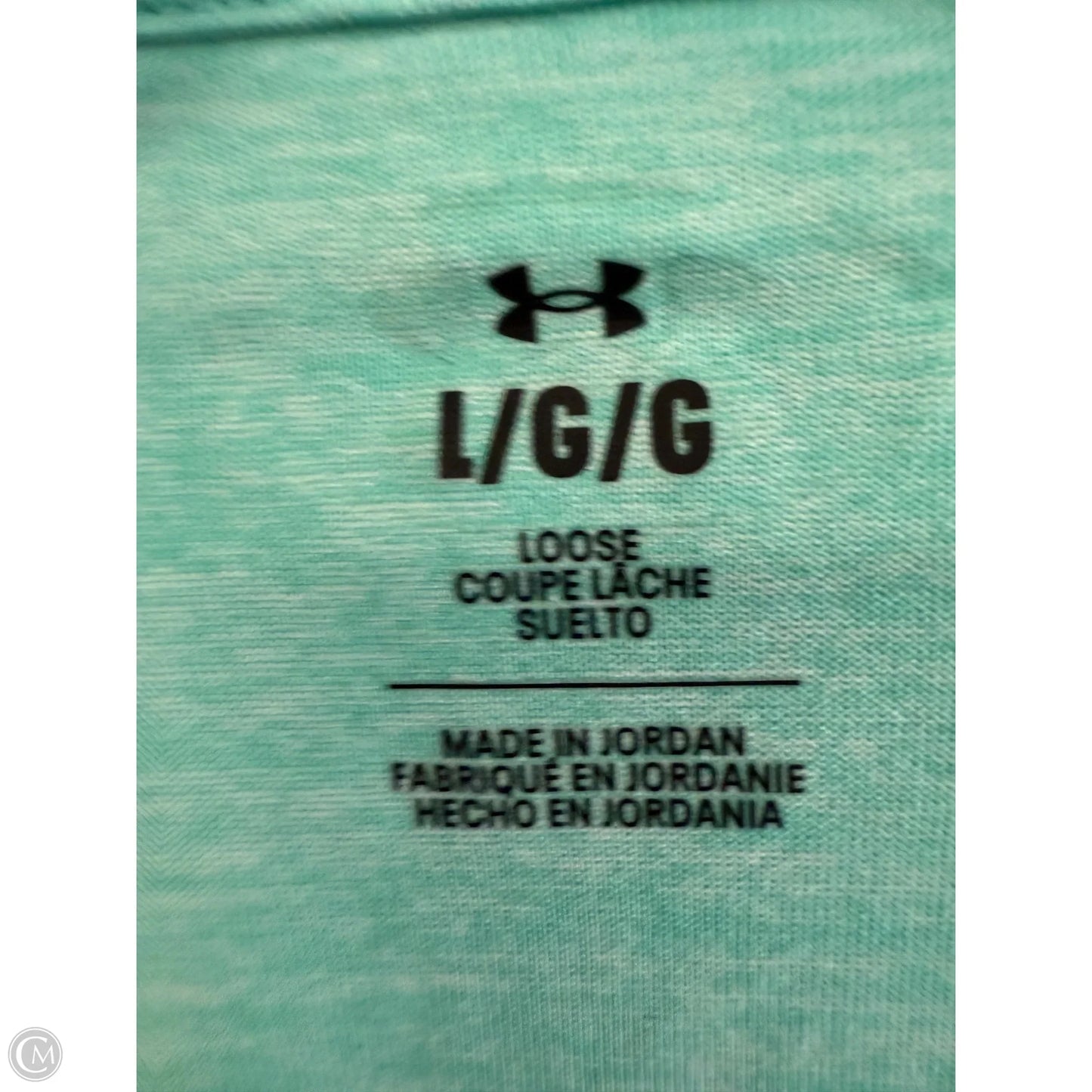 Athletic Tank Top By Under Armour In Aqua, Size: L
