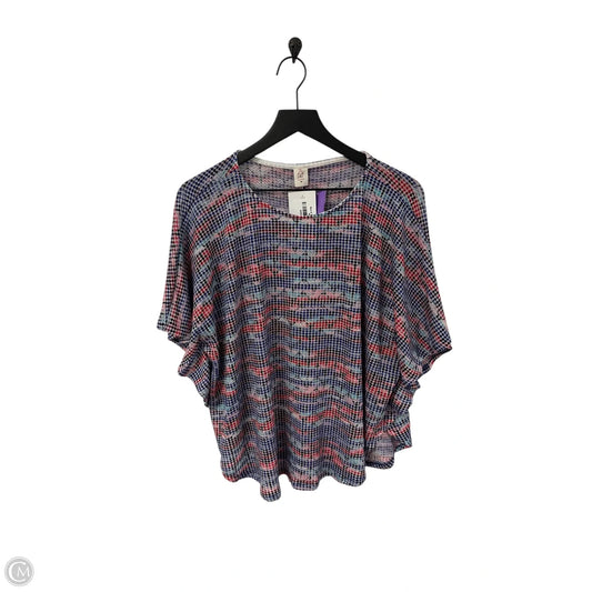 Top Short Sleeve By Clothes Mentor In Blue & Red, Size: M