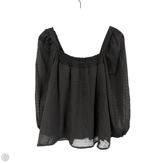 Top 3/4 Sleeve By She + Sky In Black, Size: L