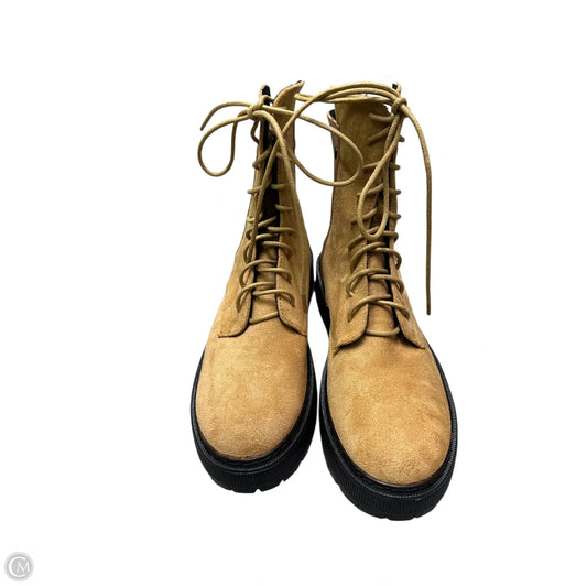 Boots Ankle Flats By Allegra K In Tan, Size: 8.5