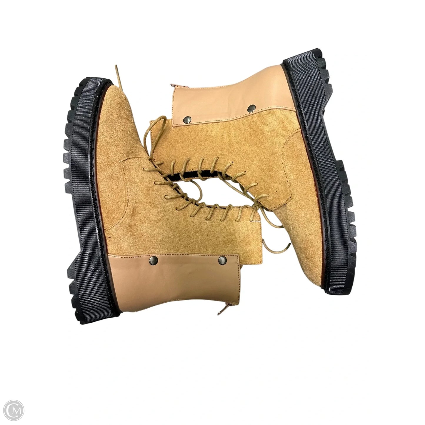 Boots Ankle Flats By Allegra K In Tan, Size: 8.5