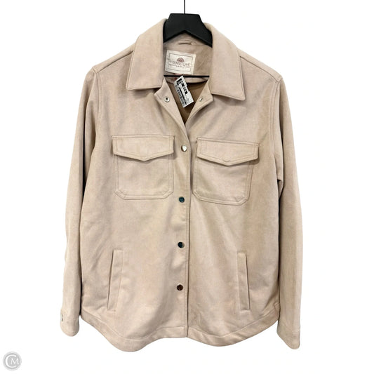 Jacket Shirt By Cmc In Beige, Size: M