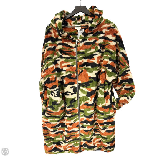 Jacket Faux Fur & Sherpa By Clothes Mentor In Camouflage Print, Size: S