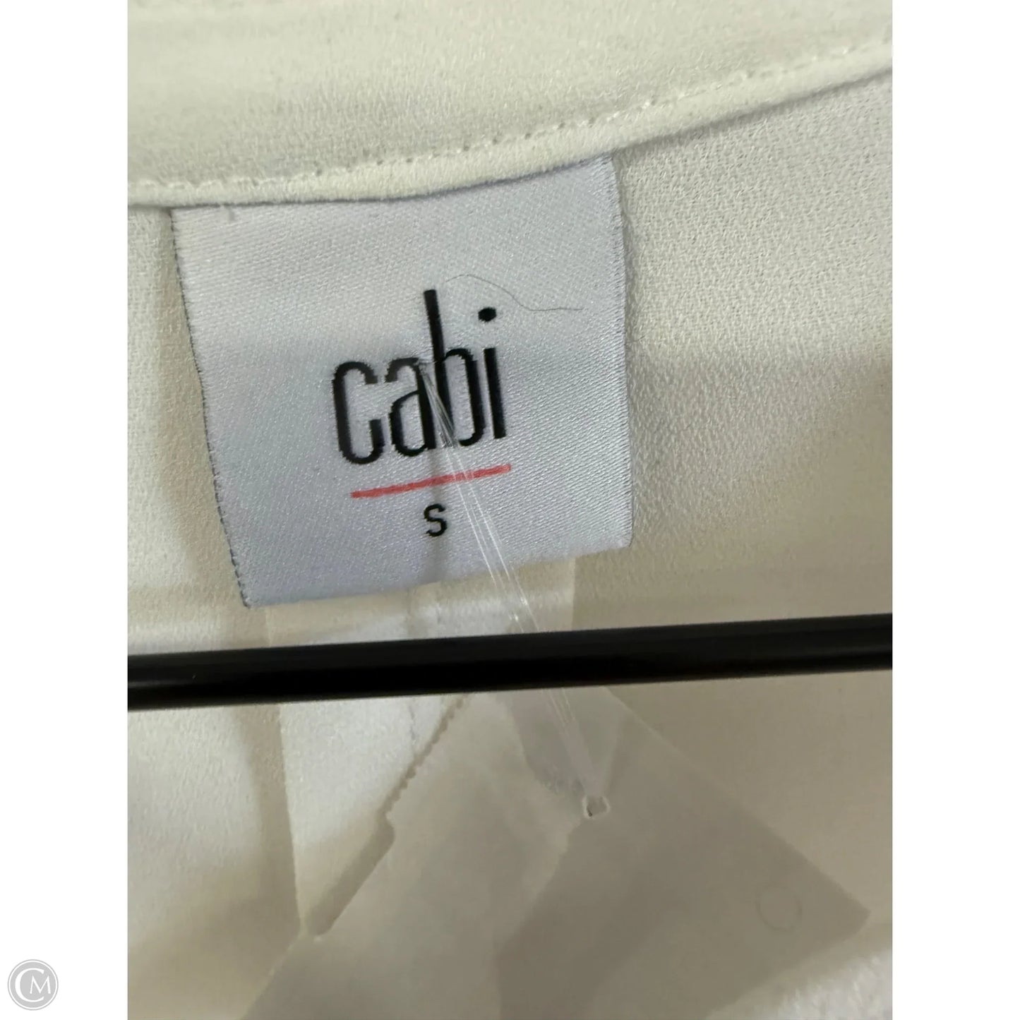 Top Short Sleeve By Cabi In White, Size: S