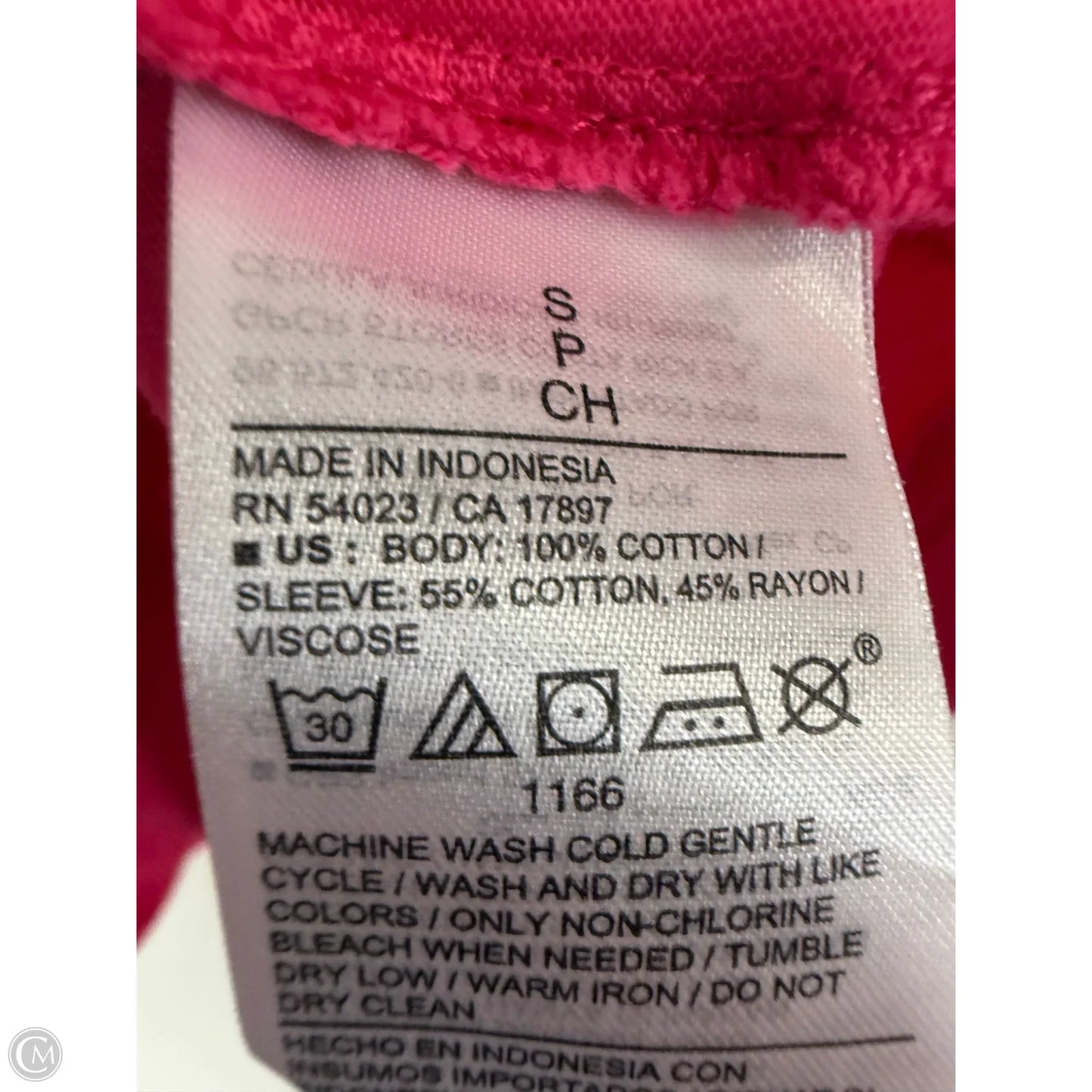 Top Short Sleeve By Old Navy In Pink, Size: S