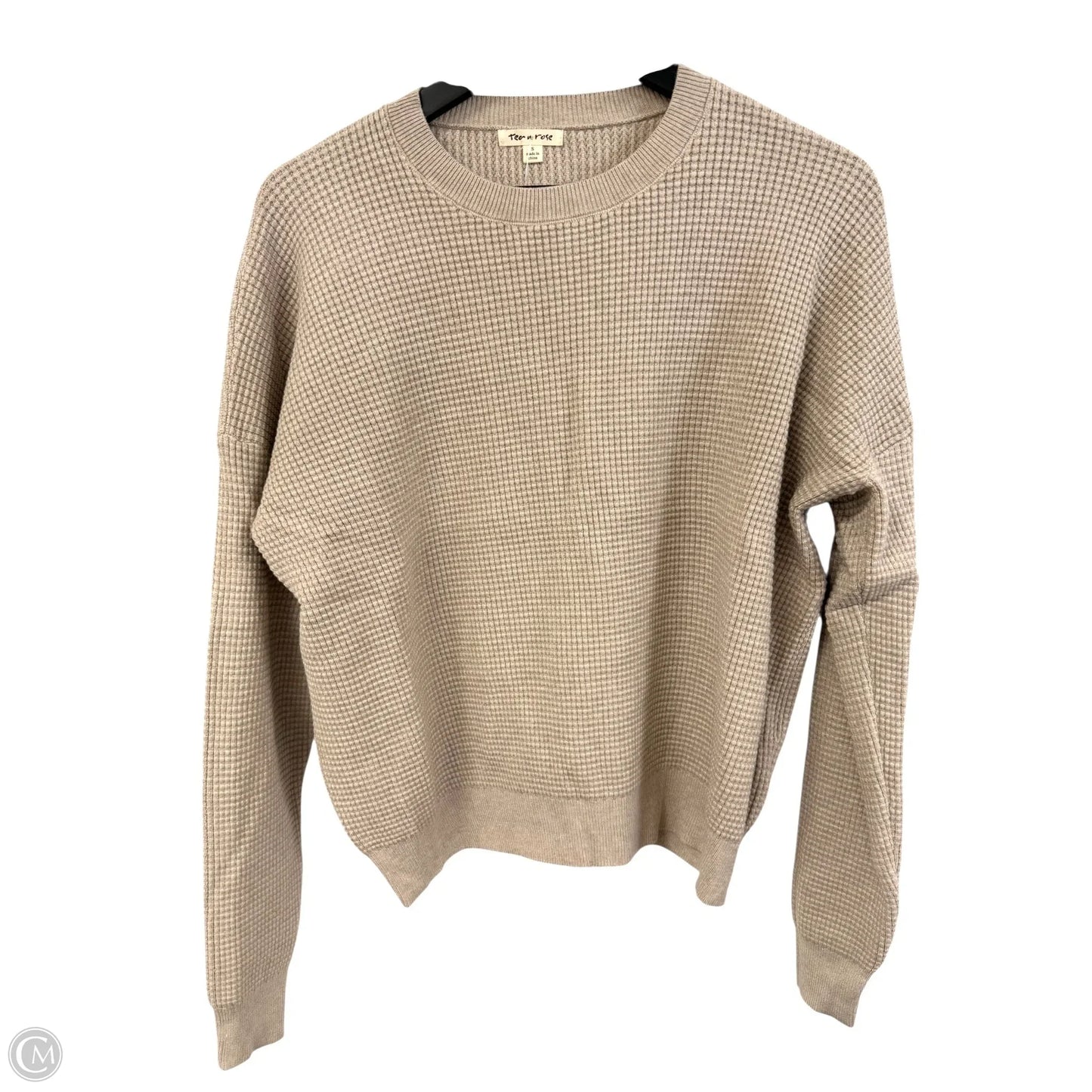 Sweater By Tea N Rose In Tan, Size: S