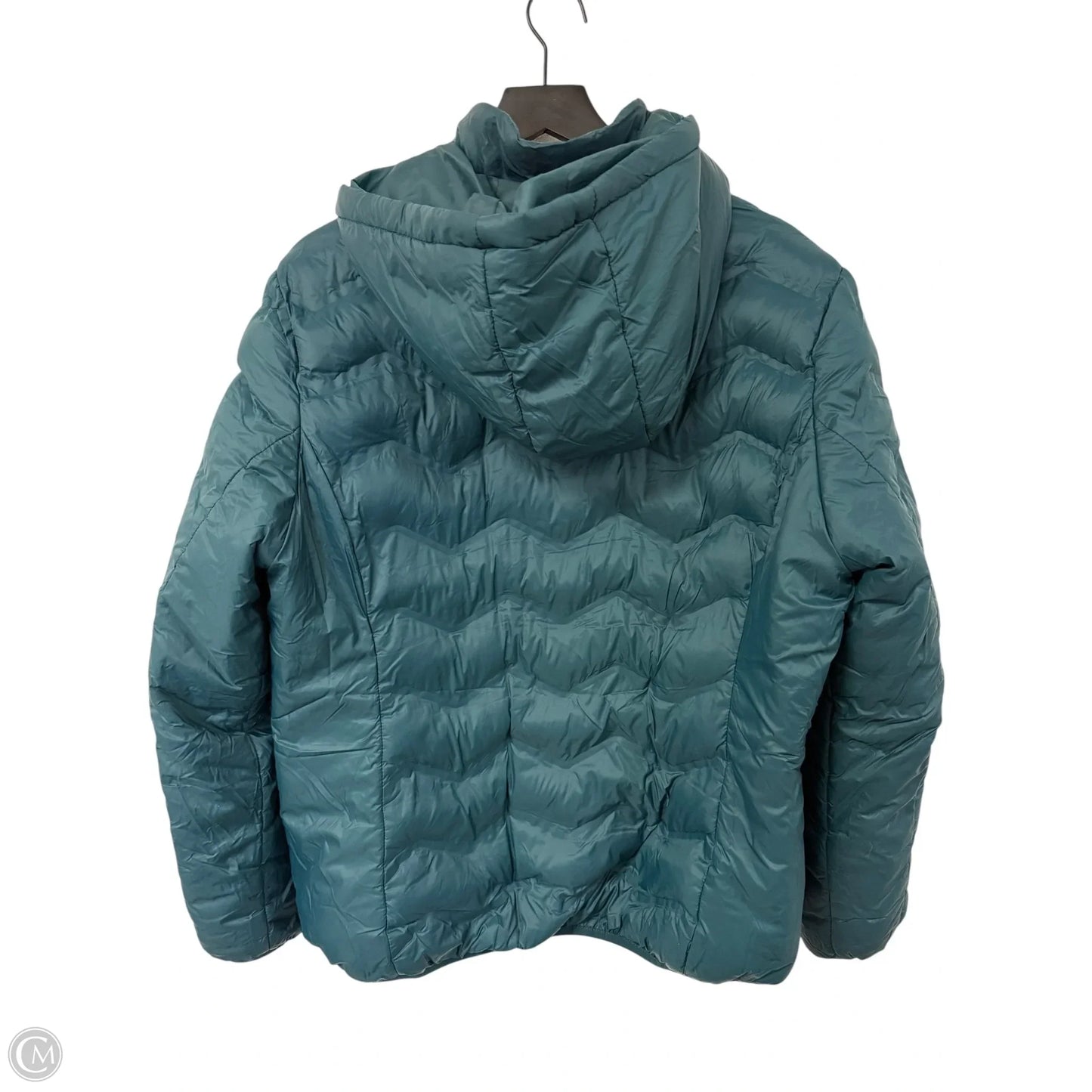 Coat Puffer & Quilted By Time And Tru In Teal, Size: Xl