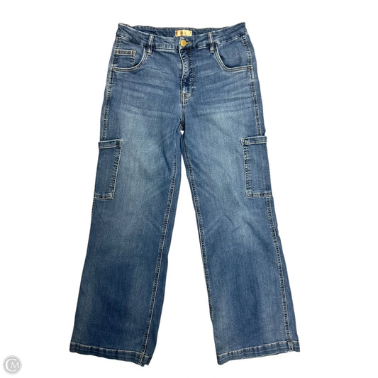 Jeans Wide Leg By Kut In Blue Denim, Size: 10