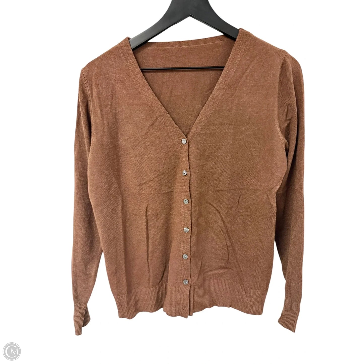 Sweater Cardigan By Cme In Brown, Size: L