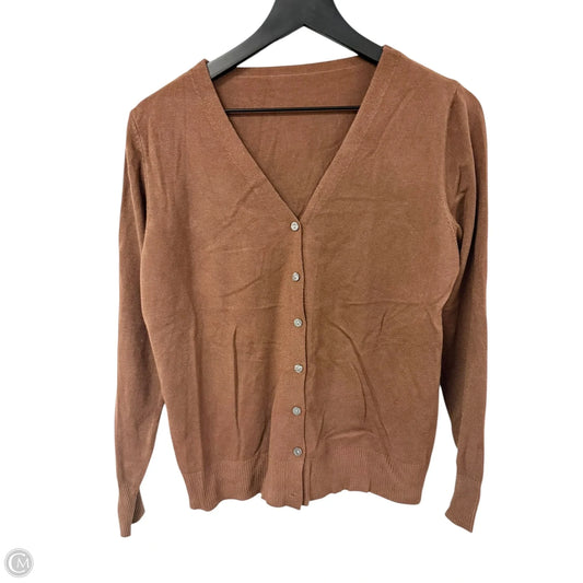 Sweater Cardigan By Cme In Brown, Size: L