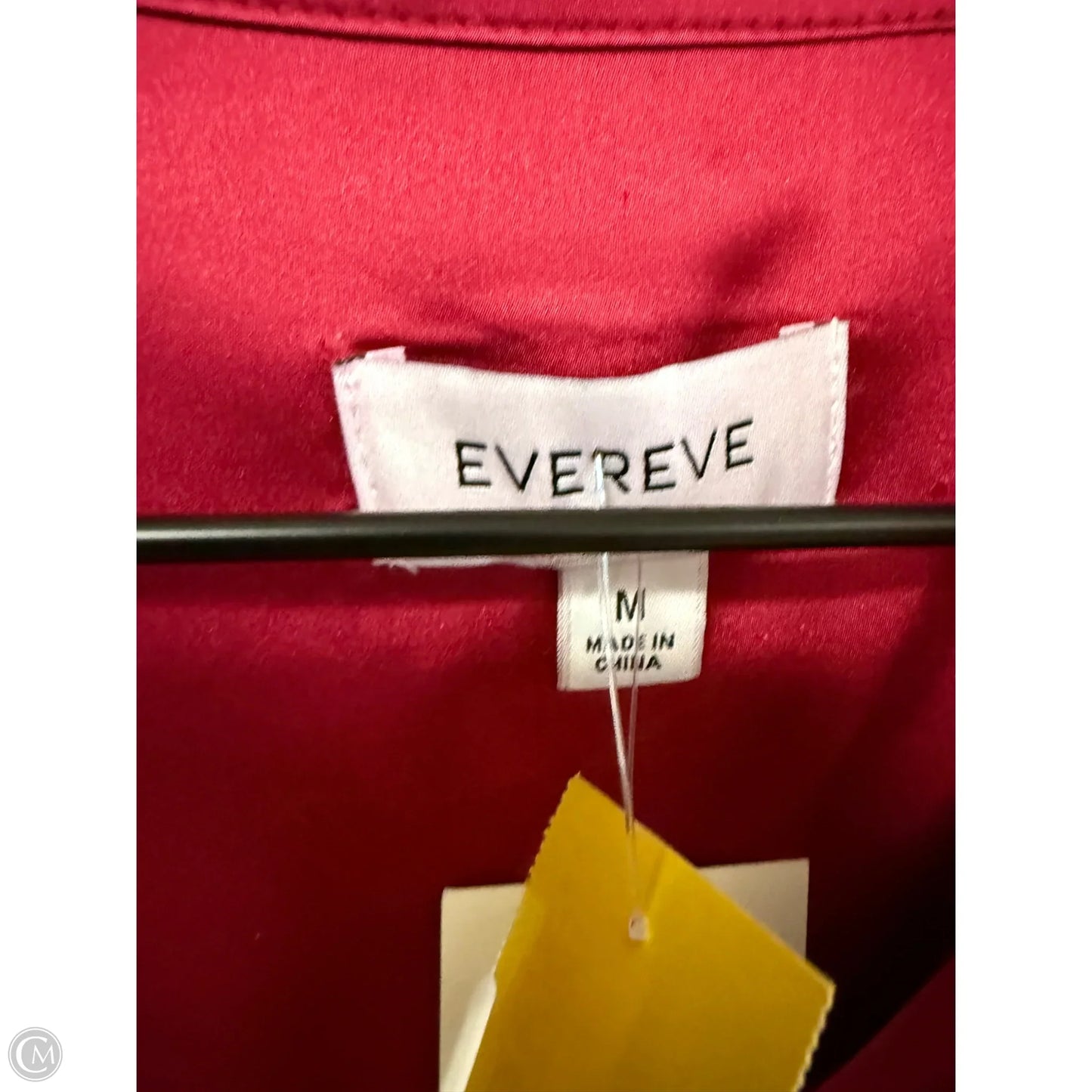 Blouse Short Sleeve By Evereve In Red, Size: M