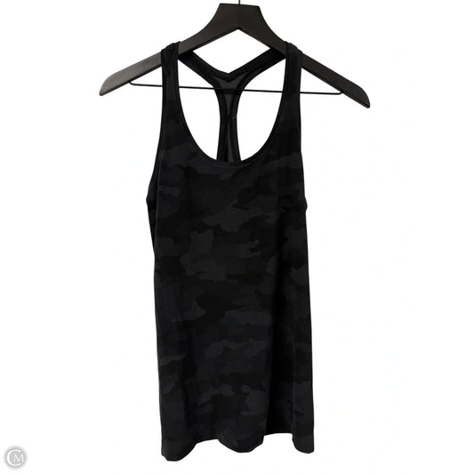 Athletic Tank Top By Lululemon In Camouflage Print, Size: 10