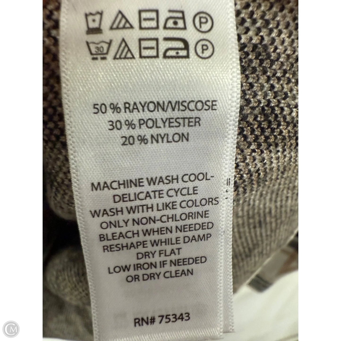 Jacket Other By Rachel Zoe In Black & Cream, Size: Xl
