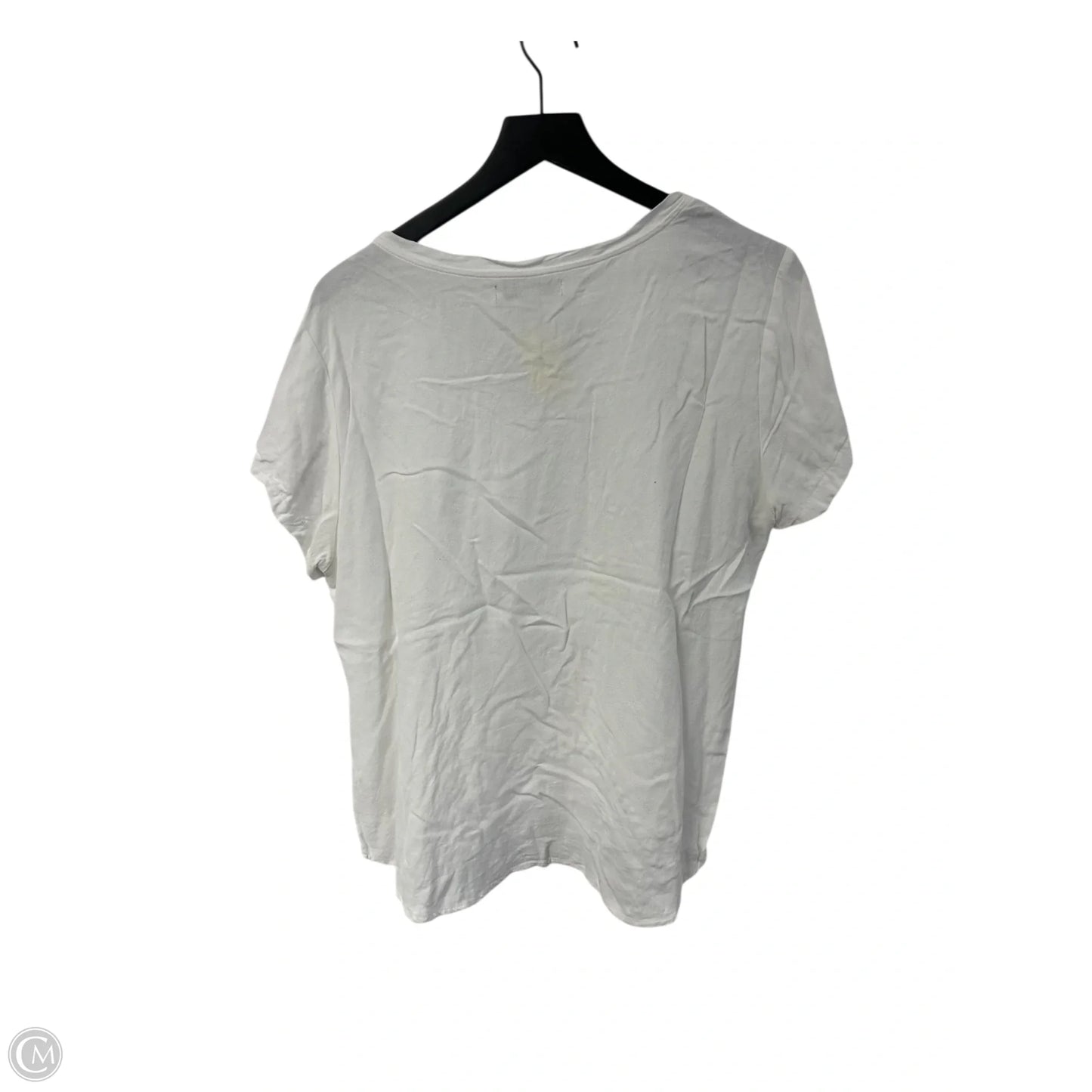 Top Short Sleeve By Alexander Jordan In White, Size: Xl