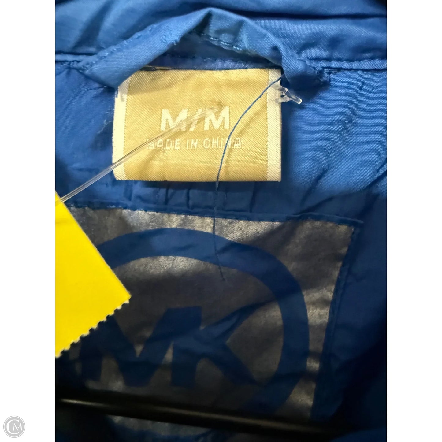 Jacket Windbreaker By Michael By Michael Kors In Blue, Size: M