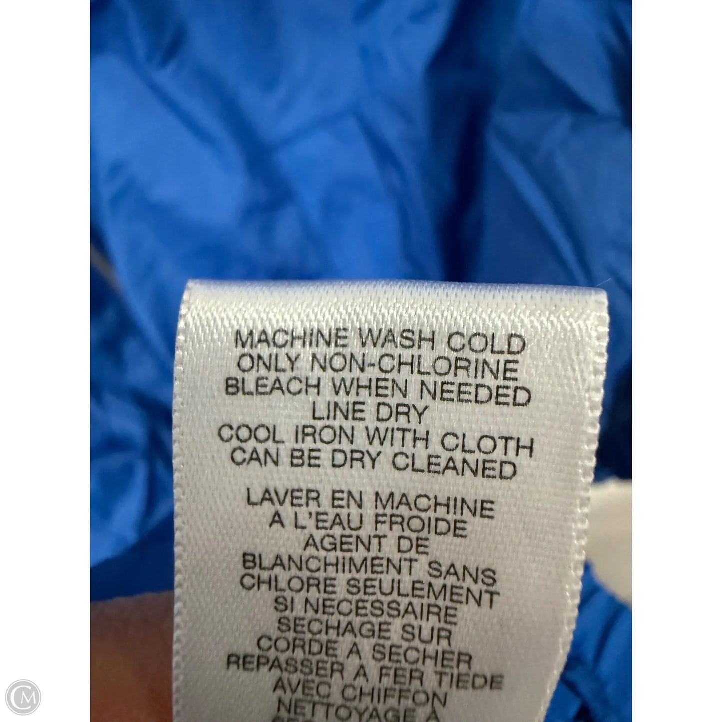 Jacket Windbreaker By Michael By Michael Kors In Blue, Size: M