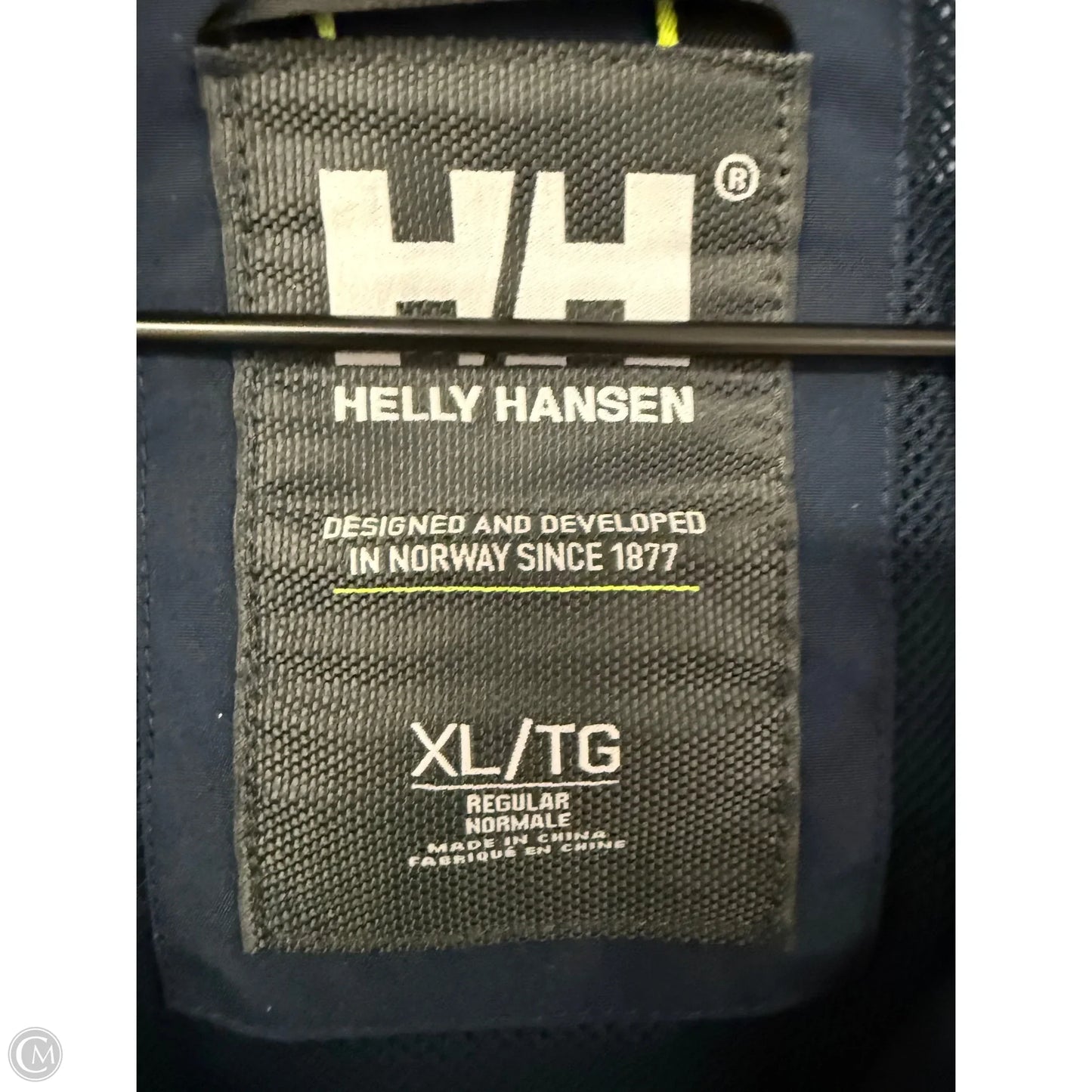 Coat Raincoat By Helly Hansen In Blue, Size: Xl