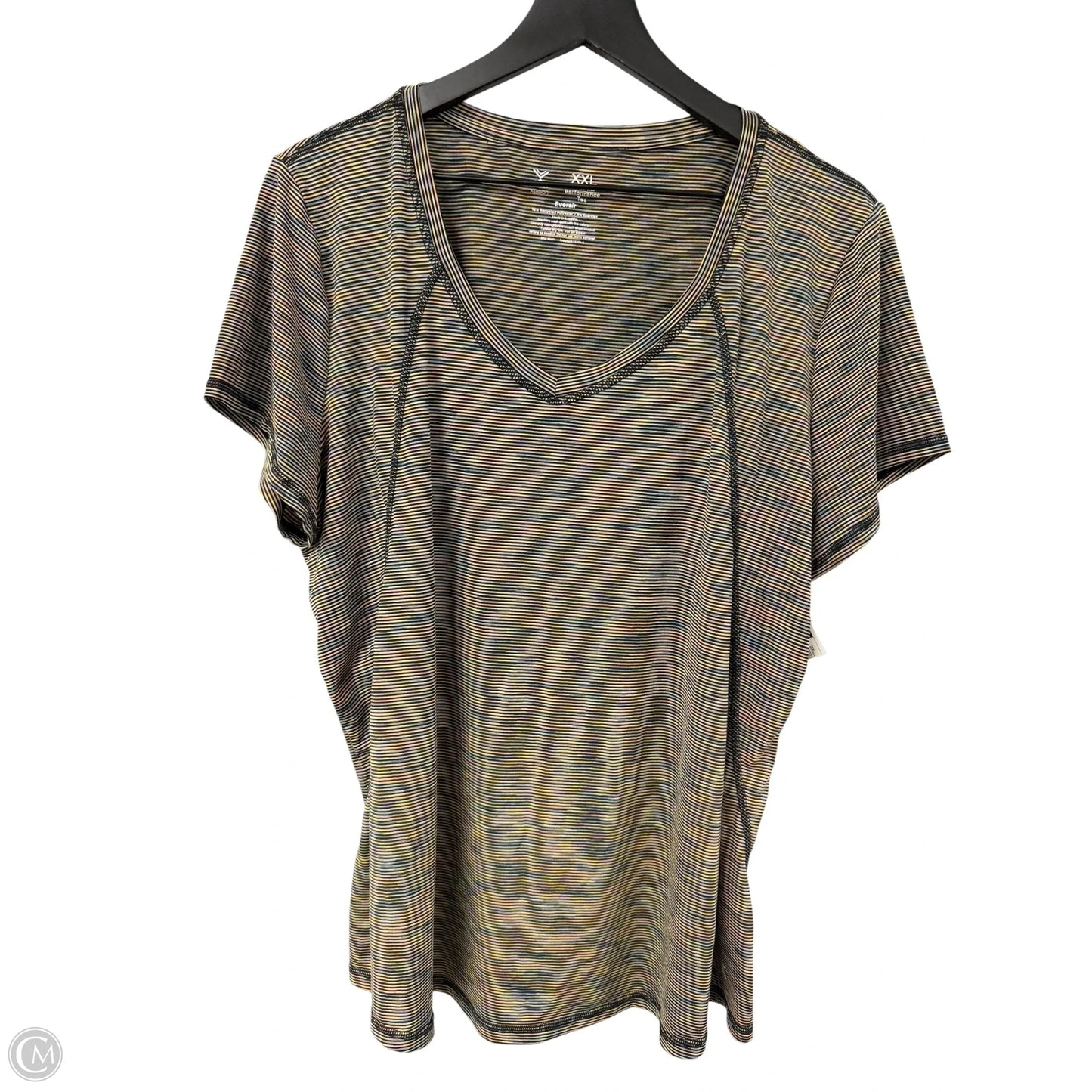 Athletic Top Short Sleeve By Xersion In Multi-colored, Size: Xxl