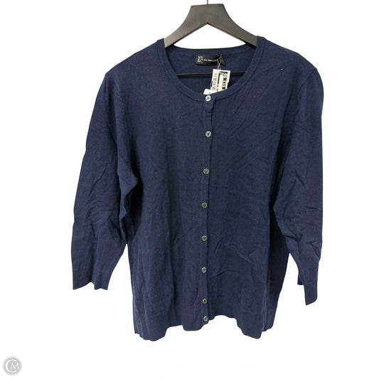 Cardigan By New York And Co In Blue, Size: Xxl