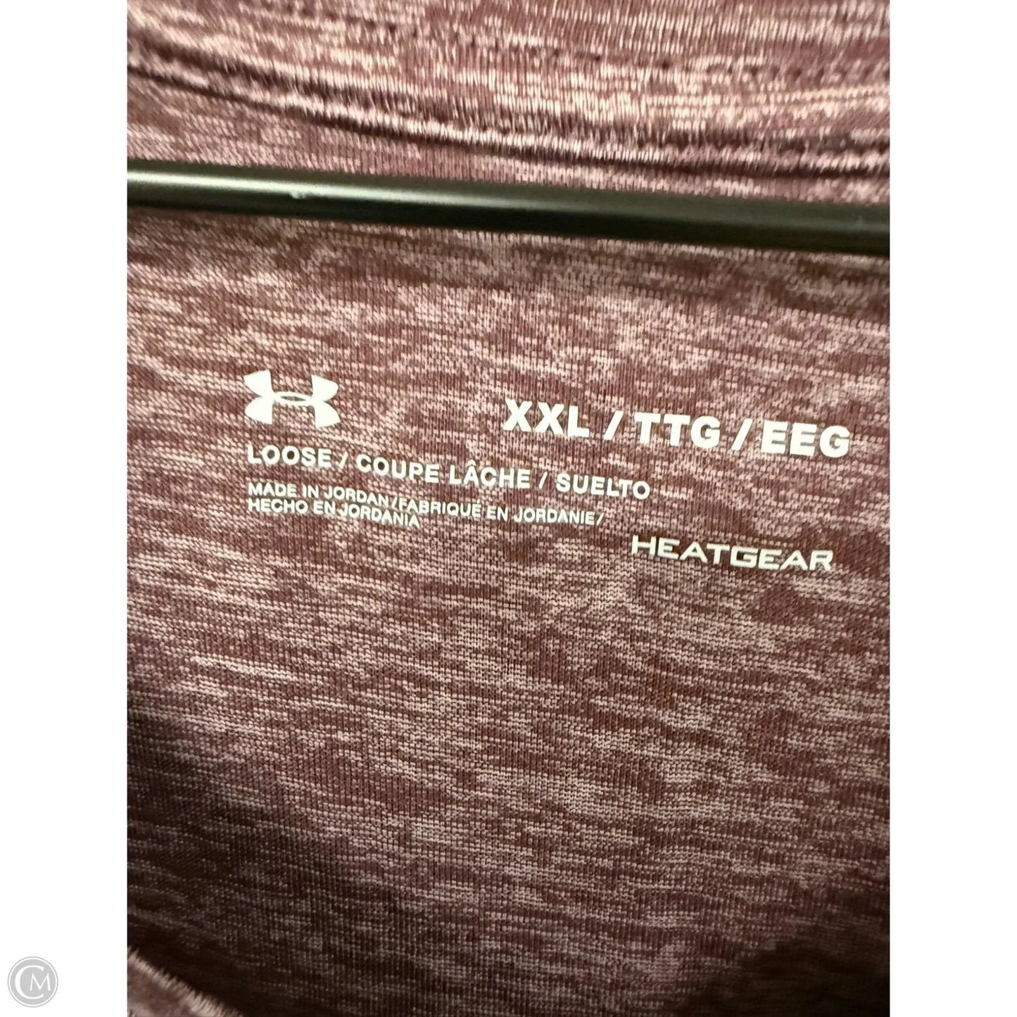 Athletic Top Short Sleeve By Under Armour In Purple, Size: Xxl