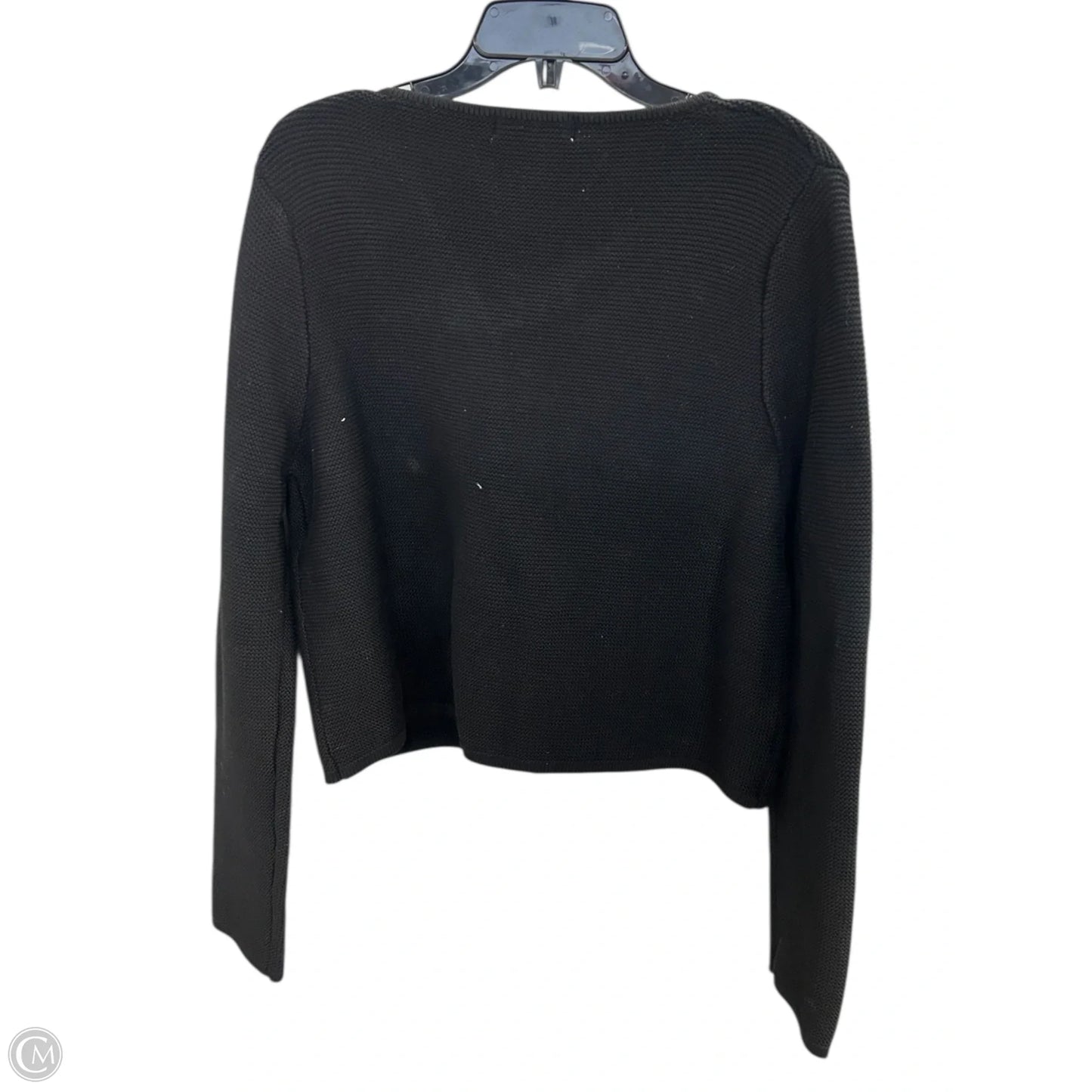Sweater Cardigan By Zenana In Black, Size: L