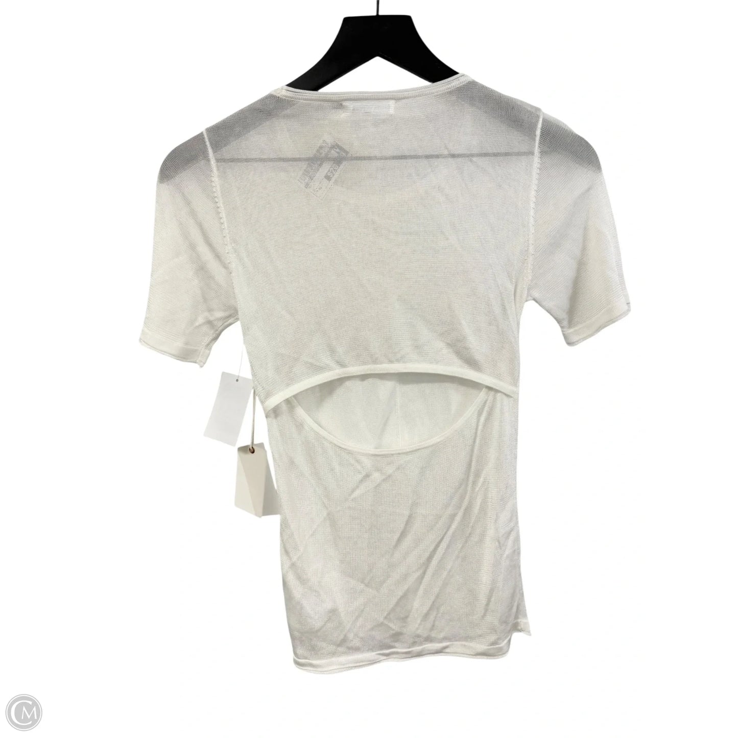 Top Short Sleeve By Good American In White, Size: Xs