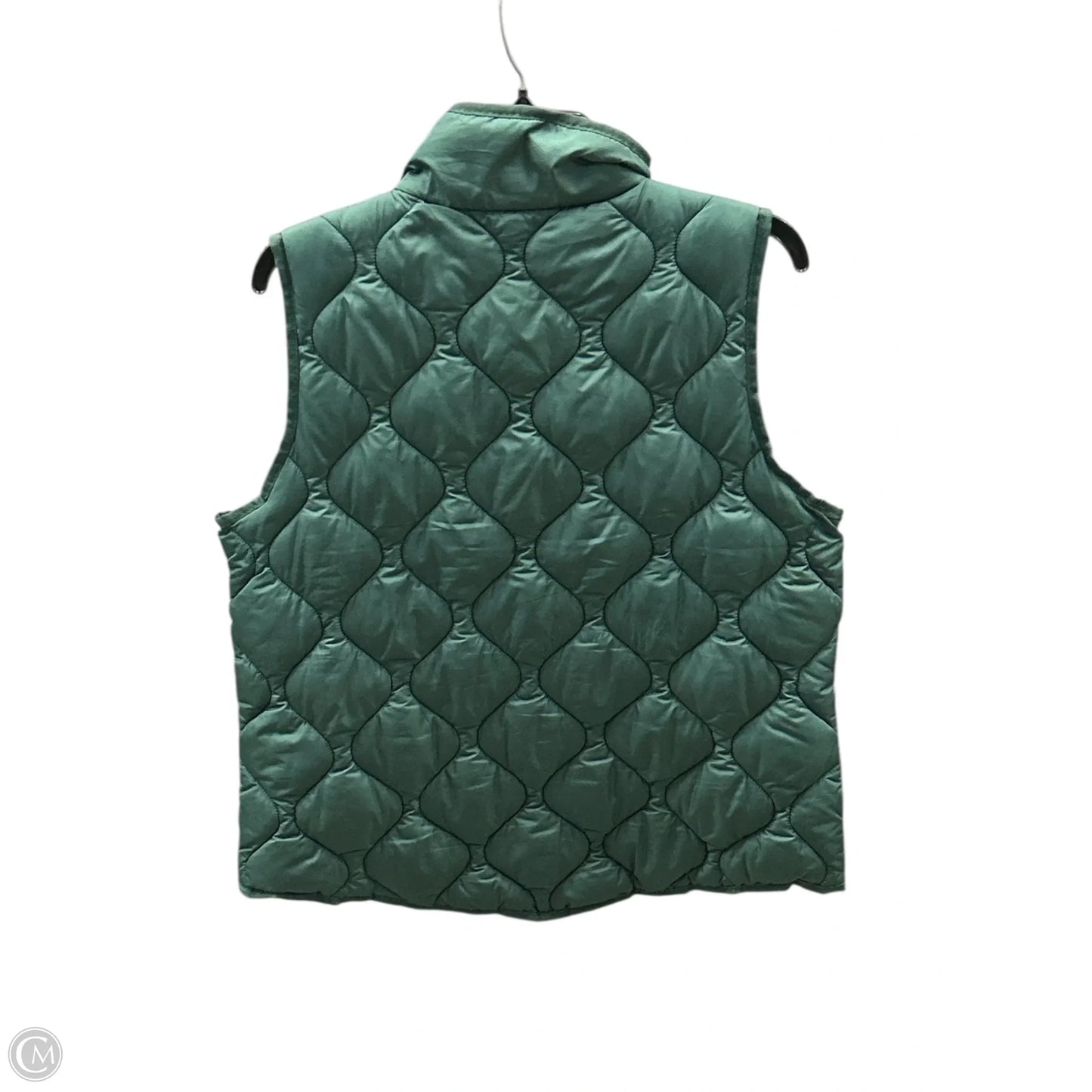 Vest Puffer & Quilted By Thread And Supply In Green, Size: M