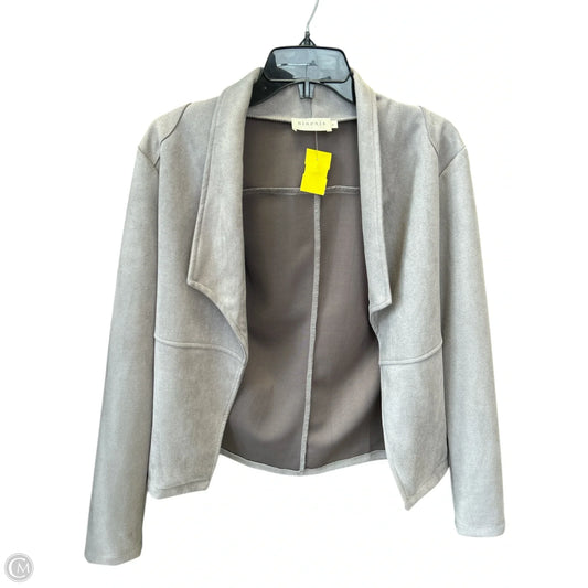 Jacket Shirt By Ninexis In Grey, Size: M