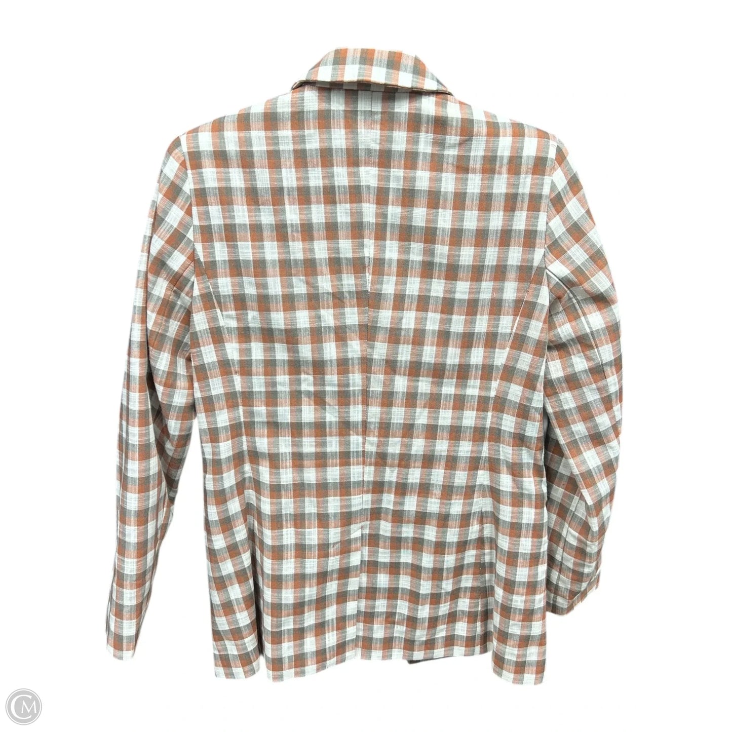 Blazer By Nine West Apparel In Grey & Orange, Size: S