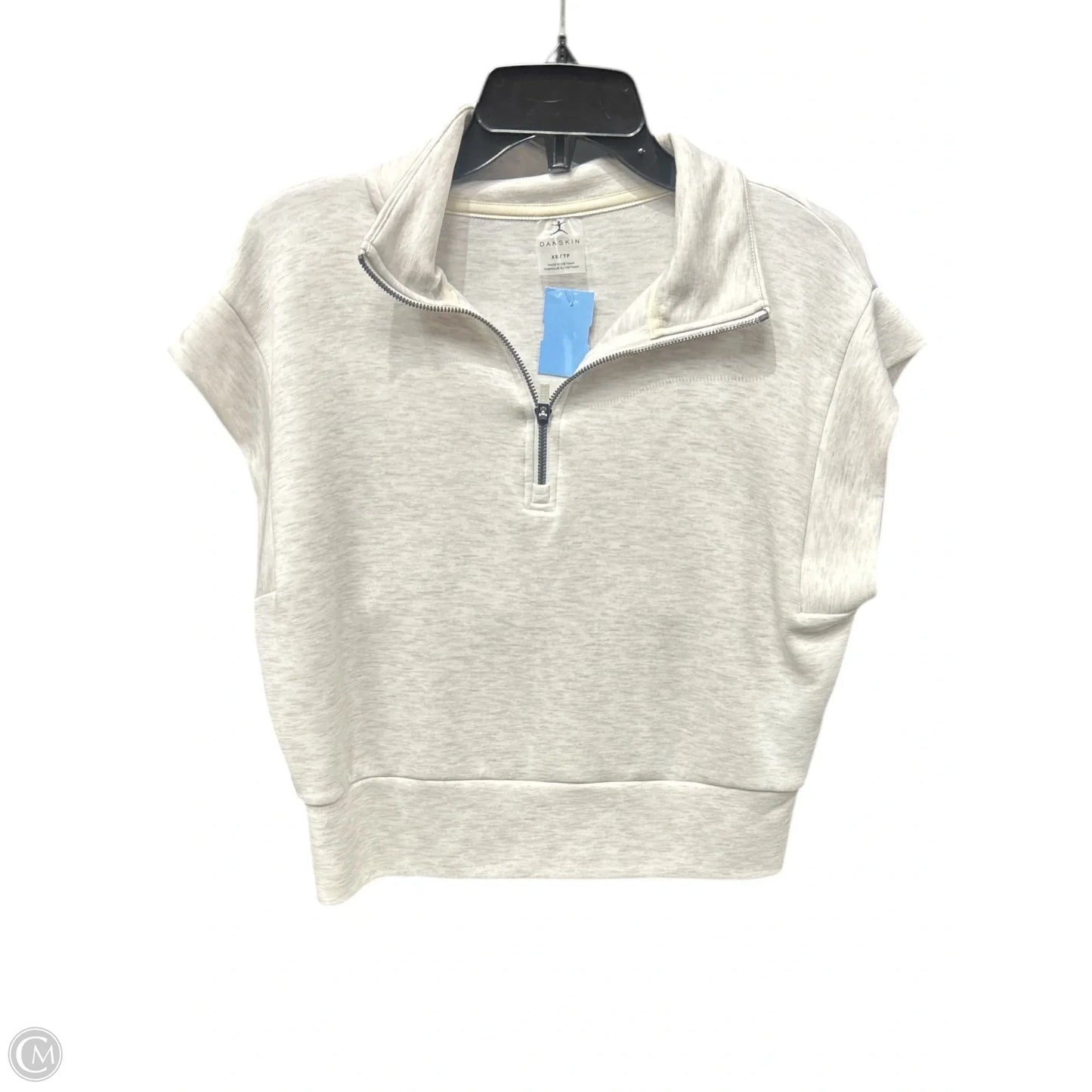 Athletic Top Short Sleeve By Danskin In Tan, Size: Xs