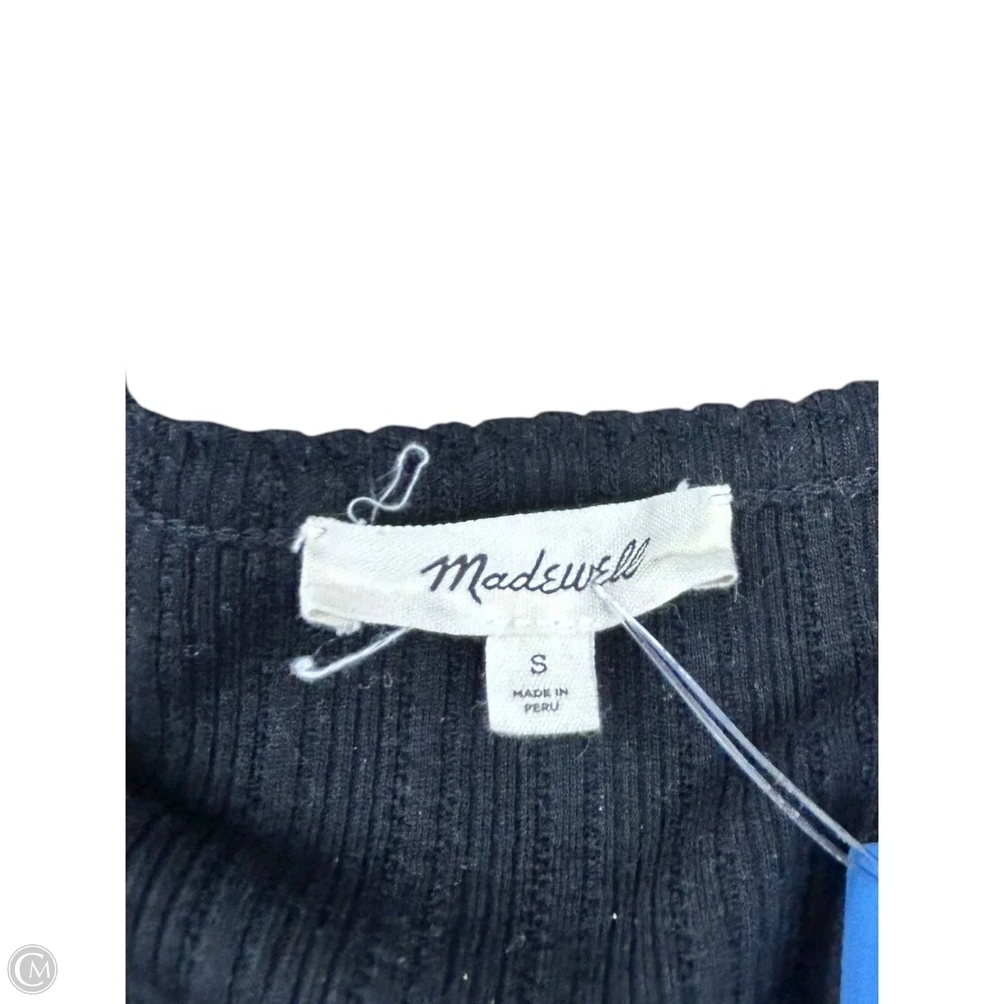 Top Long Sleeve By Madewell In Black, Size: S