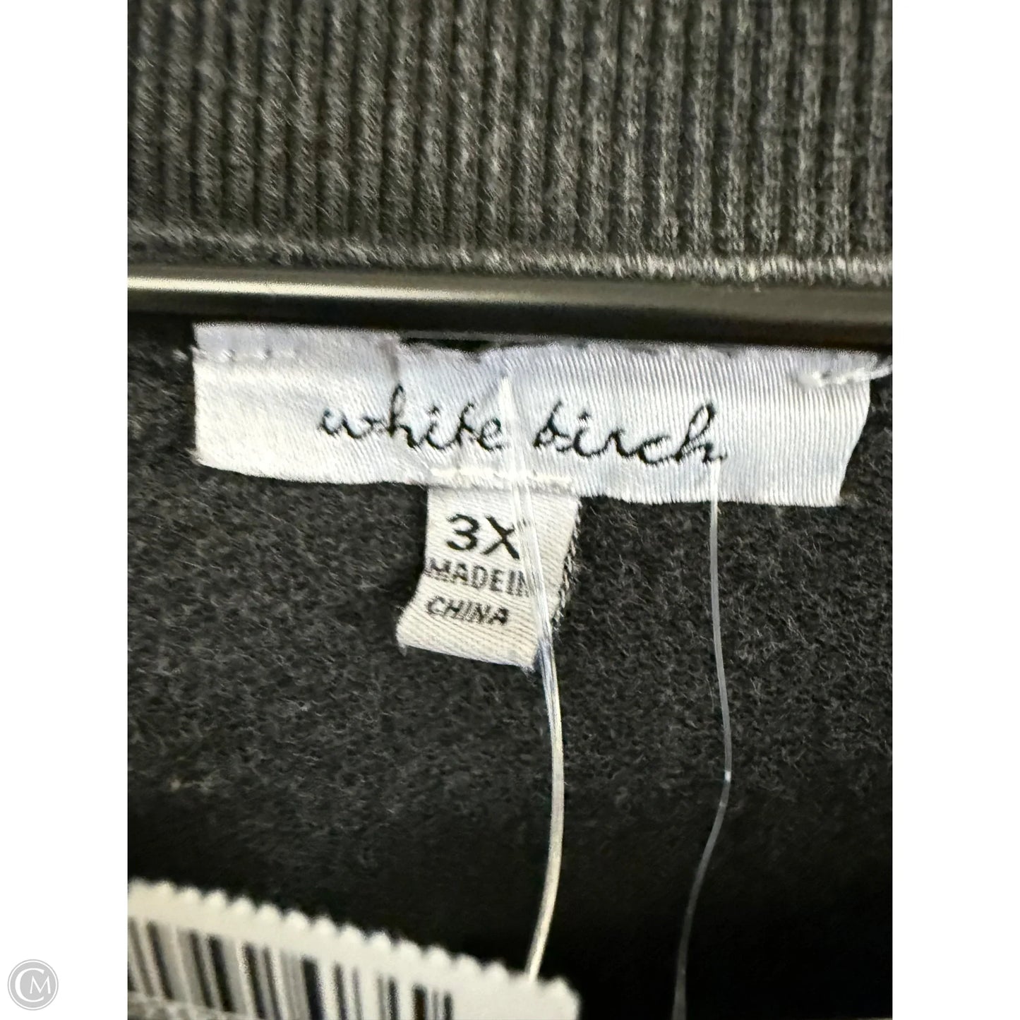 Sweatshirt Crewneck By White Birch In Grey, Size: 3x