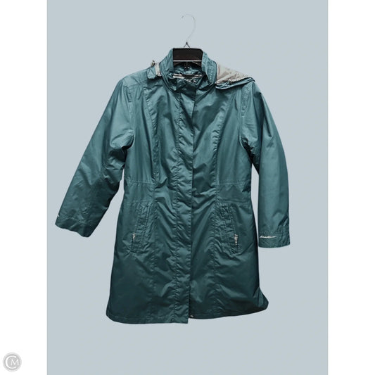 Coat Parka By Eddie Bauer In Teal, Size: Mp