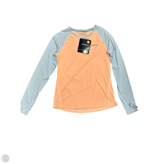Athletic Top Long Sleeve Crewneck By Clothes Mentor In Orange, Size: S