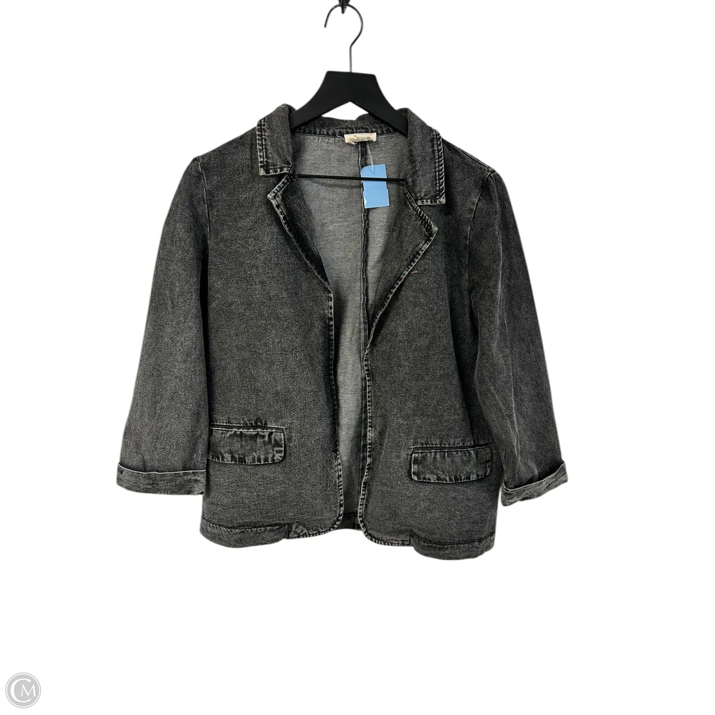 Jacket Denim By Bibi In Black Denim, Size: S