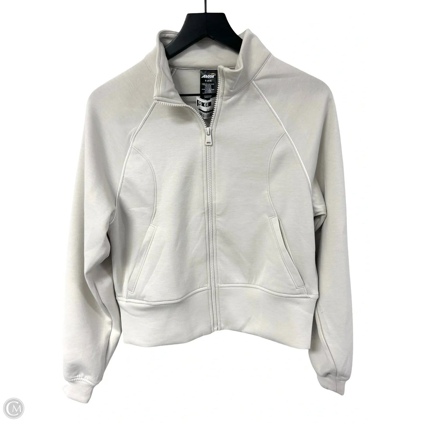 Sweatshirt Collar By Avia In Tan, Size: S