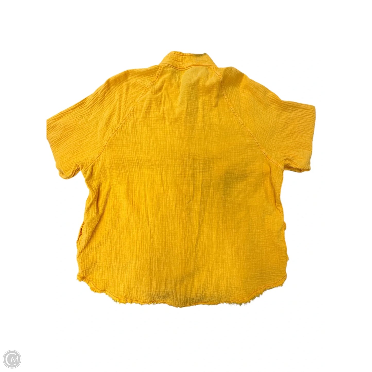 Blouse Long Sleeve By We The Free In Yellow, Size: S