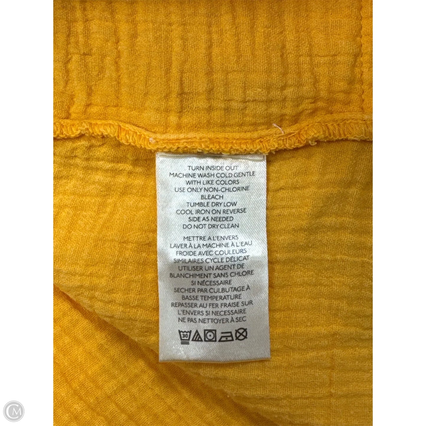 Blouse Long Sleeve By We The Free In Yellow, Size: S