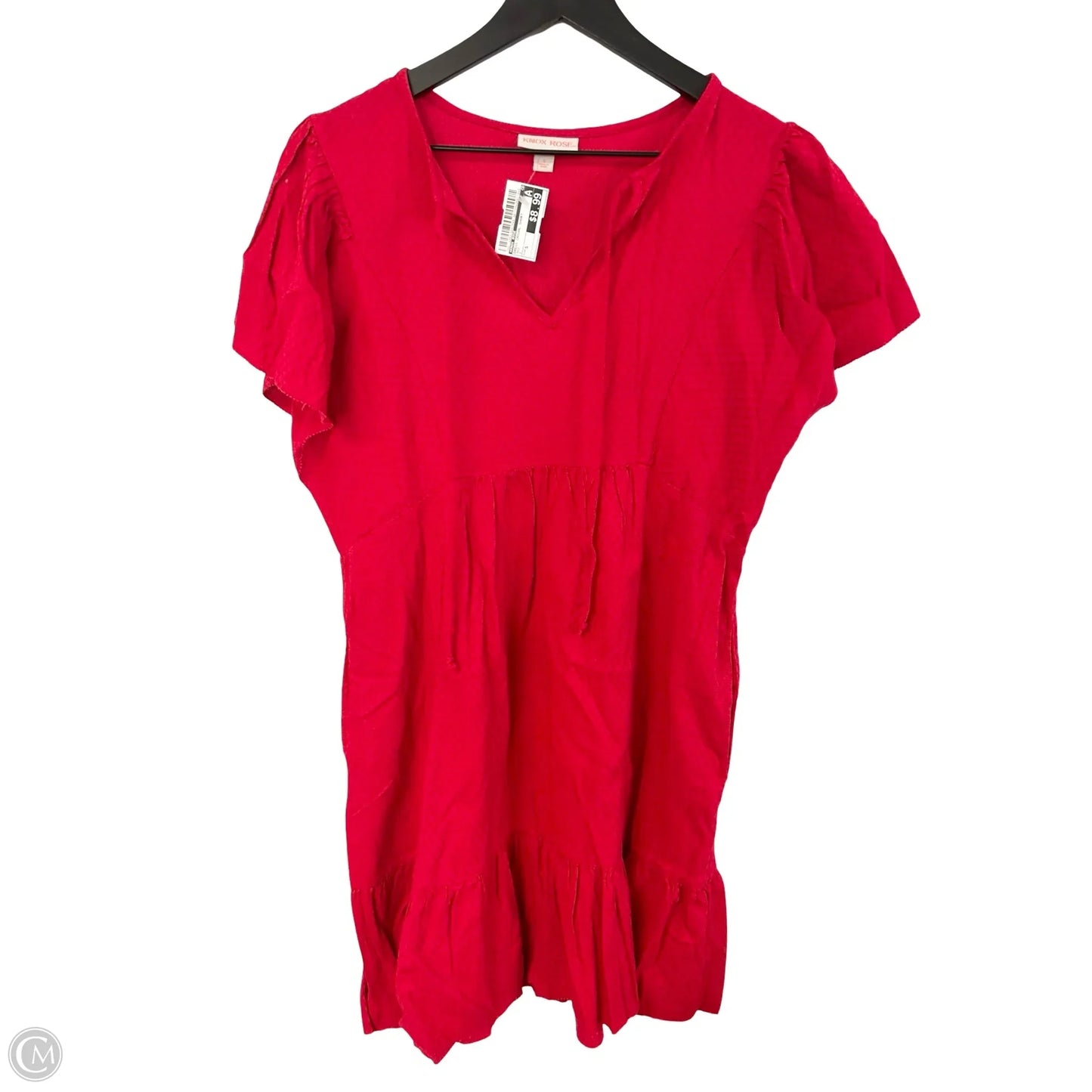 Dress Casual Short By Knox Rose In Red, Size: S