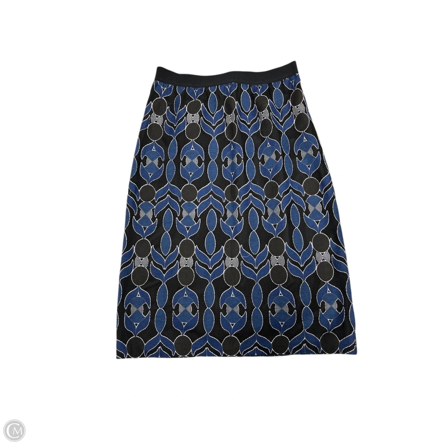 Skirt Designer By Tory Burch In Black & Blue, Size: 6