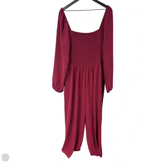 Jumpsuit By Clothes Mentor In Red, Size: Xxl