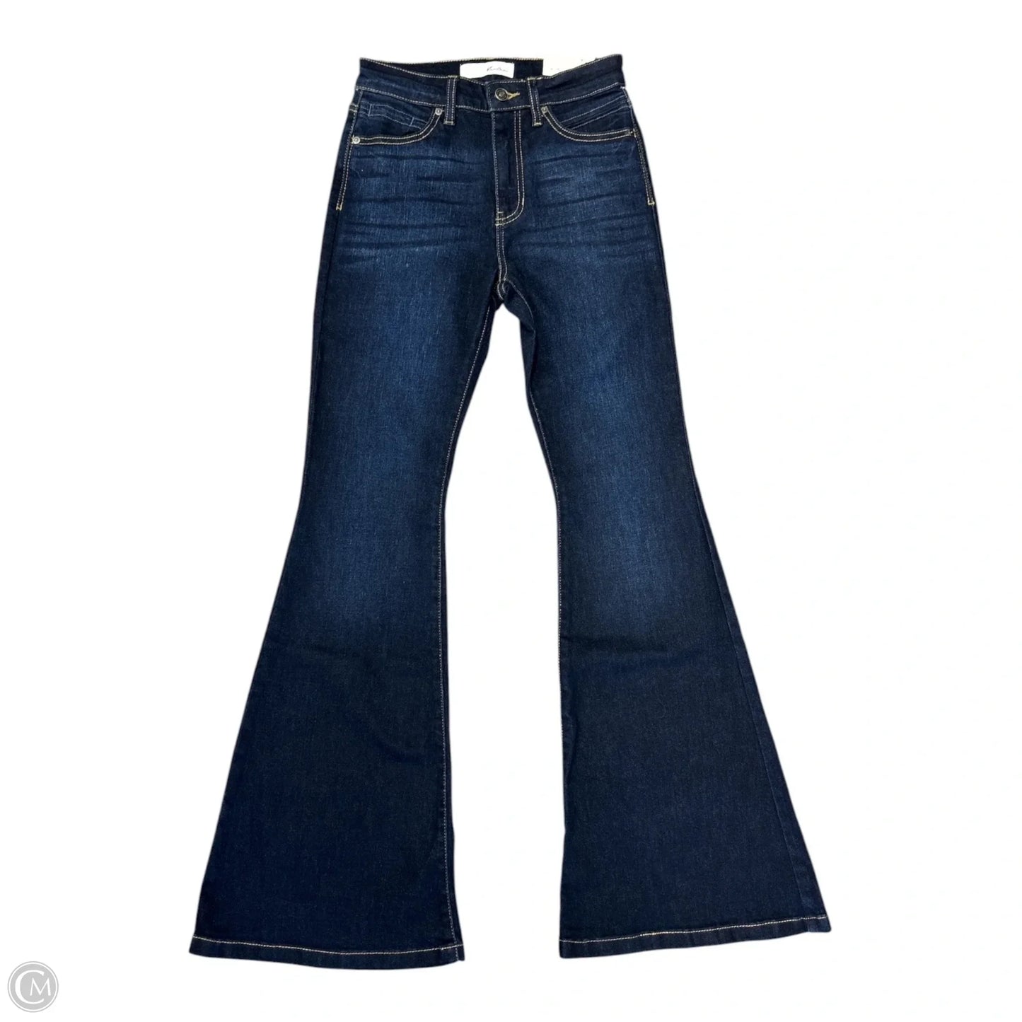 Jeans Flared By Kancan In Blue Denim, Size: 2