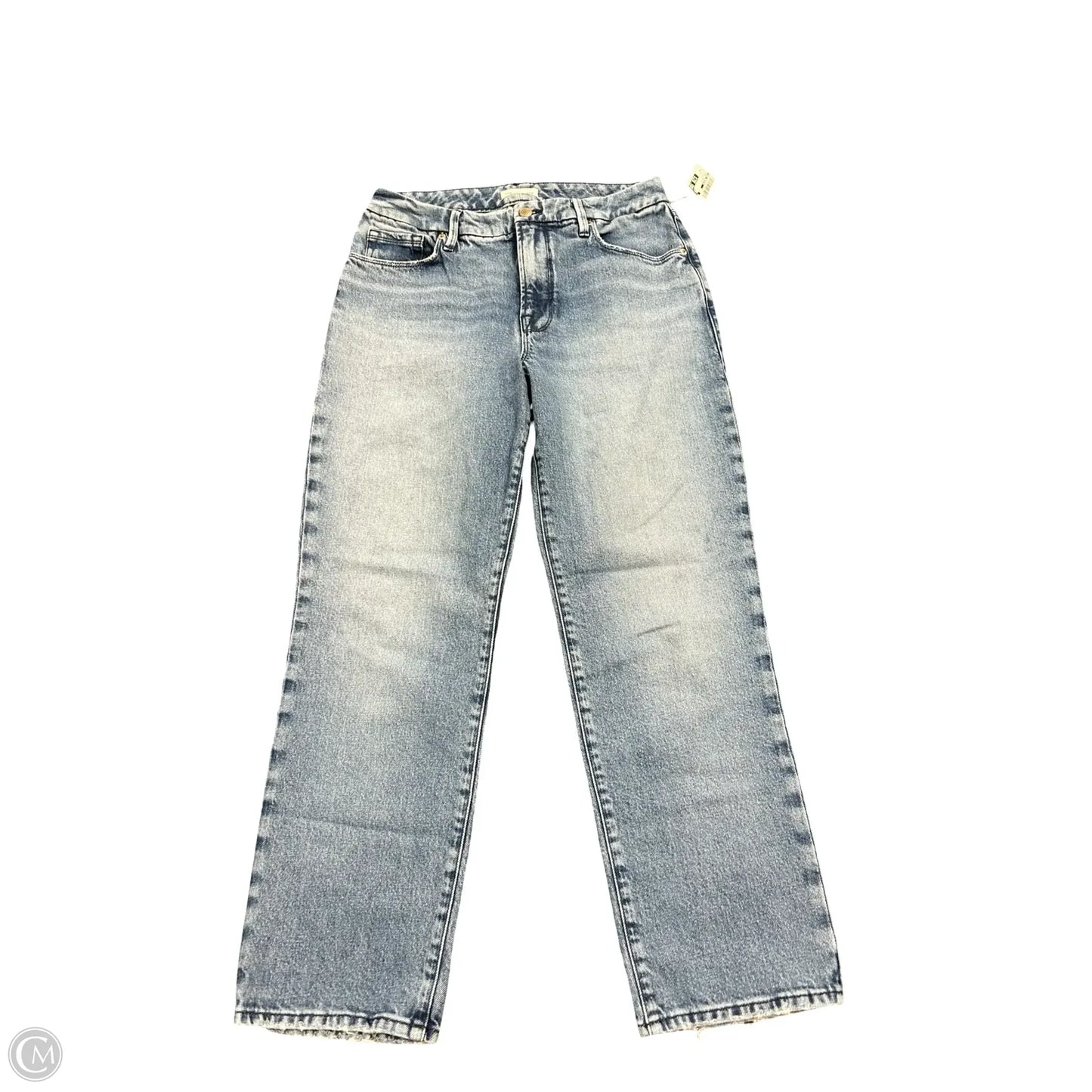 Jeans Straight By Good American In Blue Denim, Size: 6