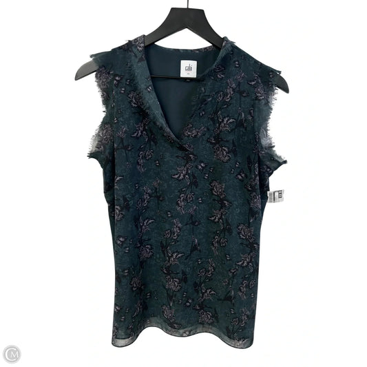 Top Sleeveless By Cabi In Blue & Purple, Size: S
