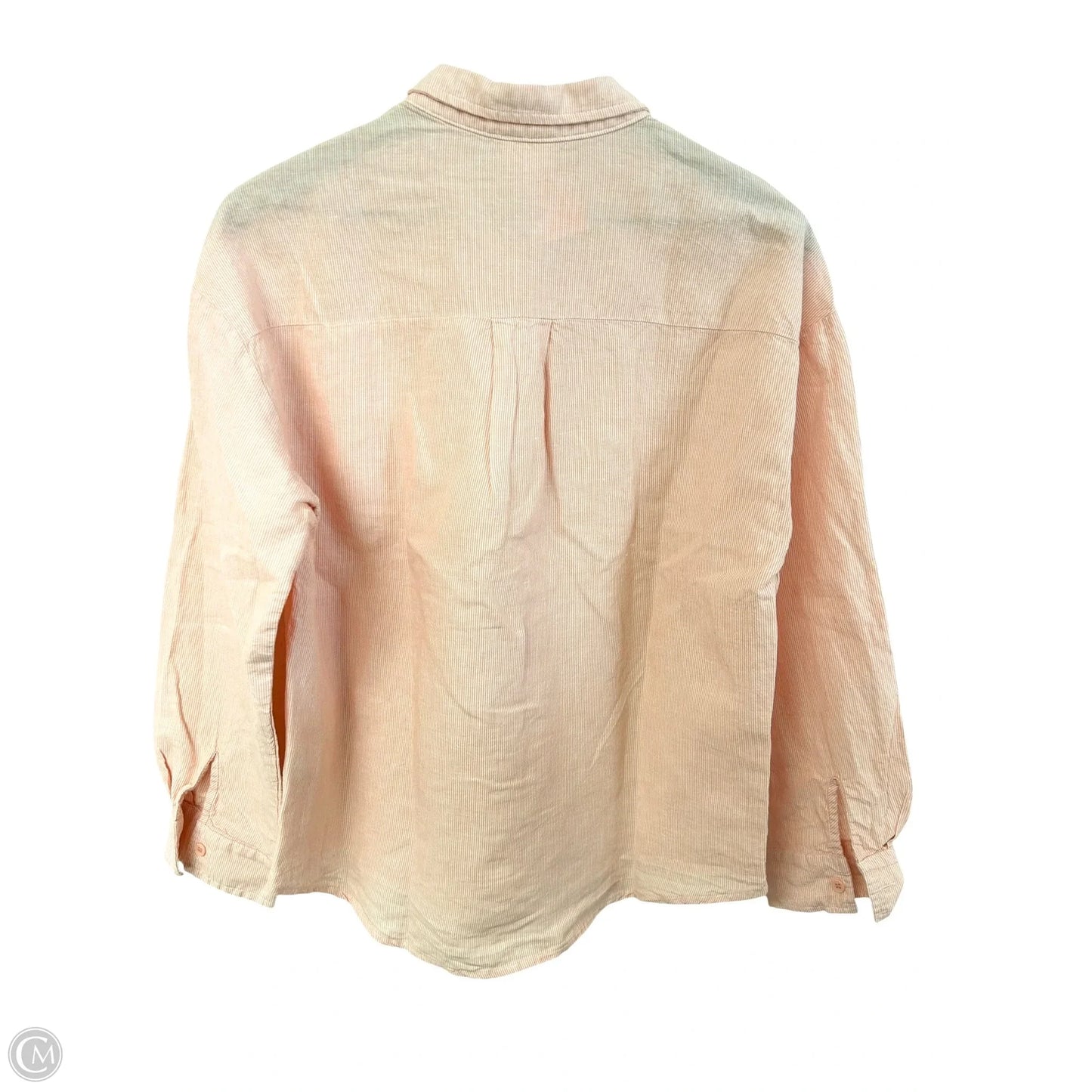 Blouse Long Sleeve By Le Lis In Orange, Size: S